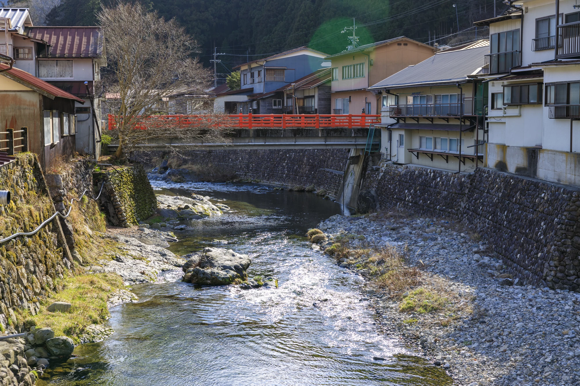 山上川と洞川温泉