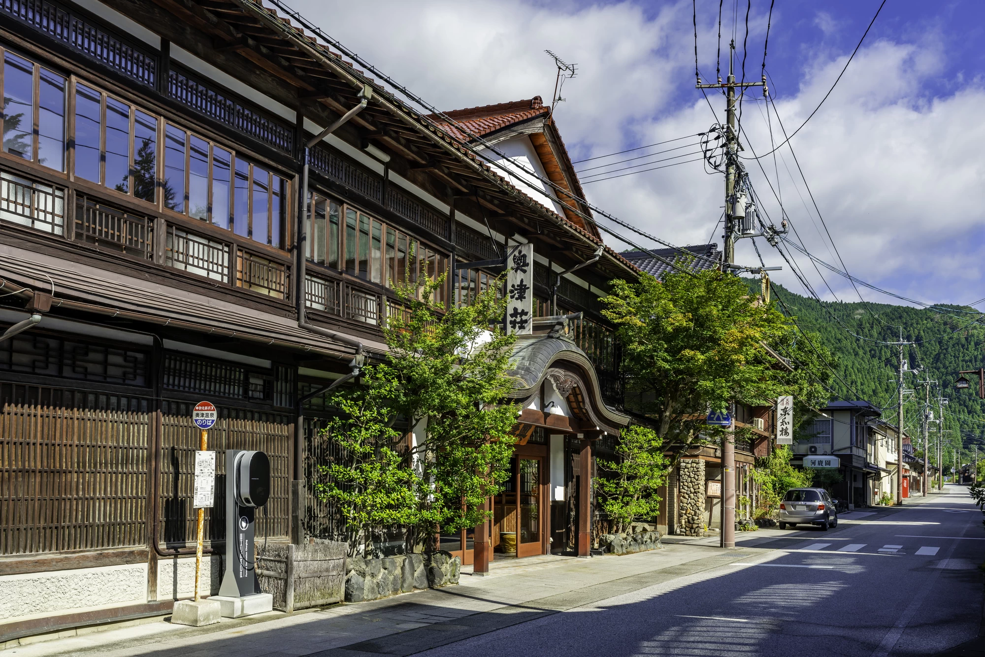 奥津温泉 温泉街