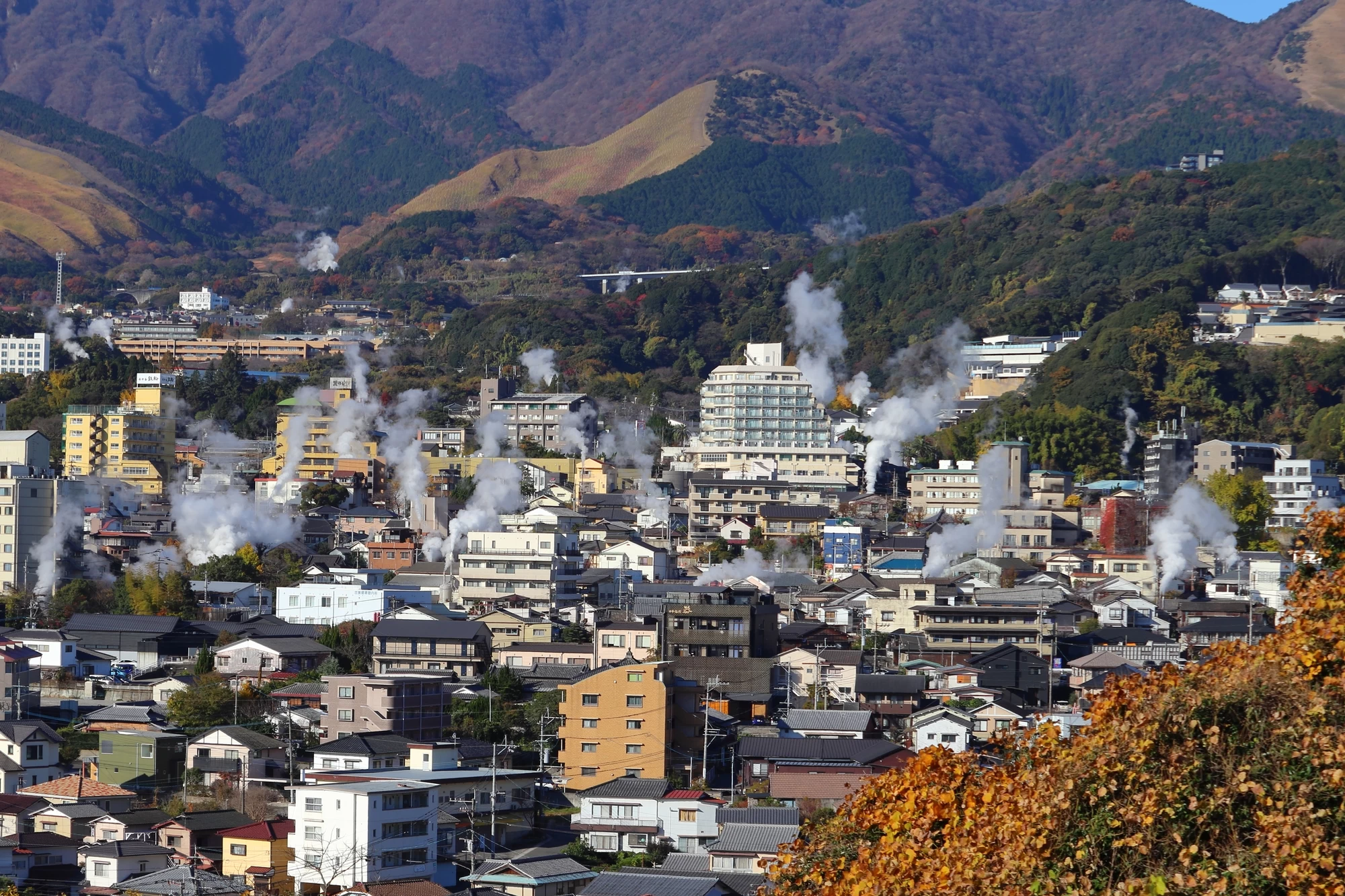 別府の市街地