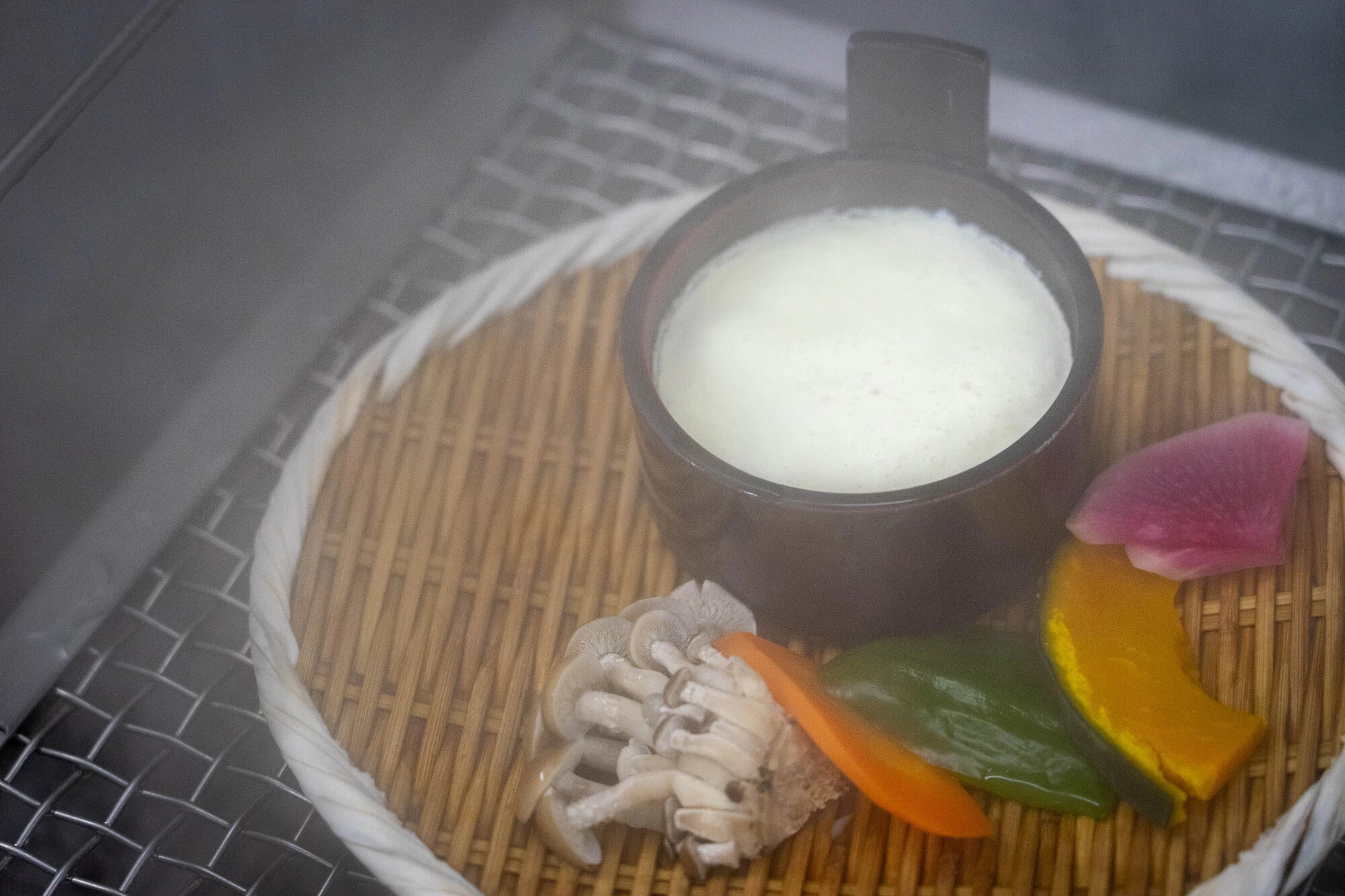 豆腐と野菜の地獄蒸し