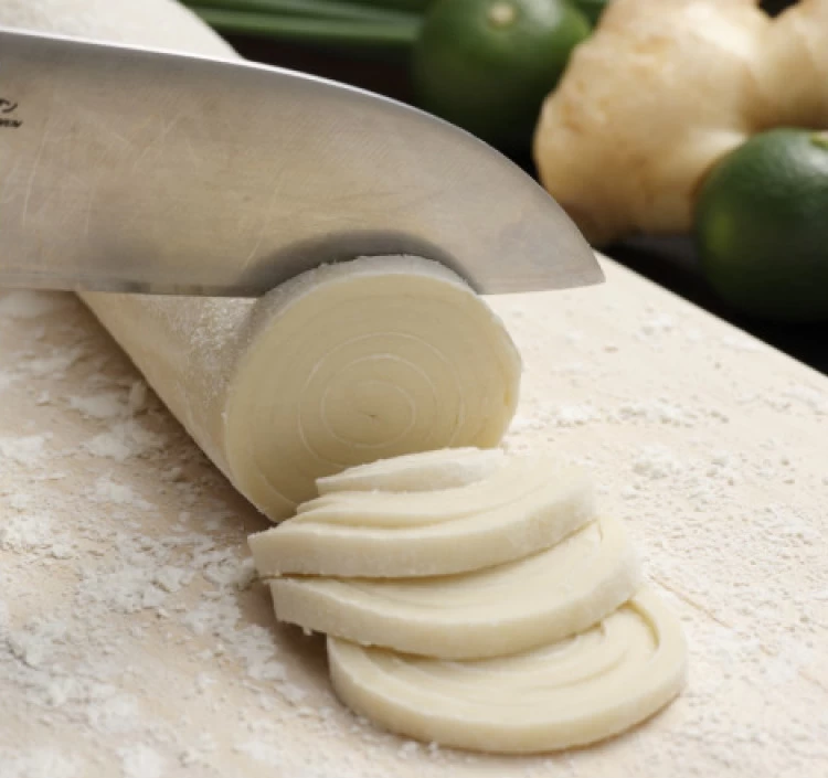 自分好みの太さで切り分けられる