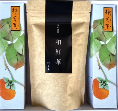 柿寿賀とお茶のセット