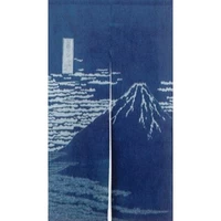 綿抜染めのれん　富士藍 (174559-00) サムネイル