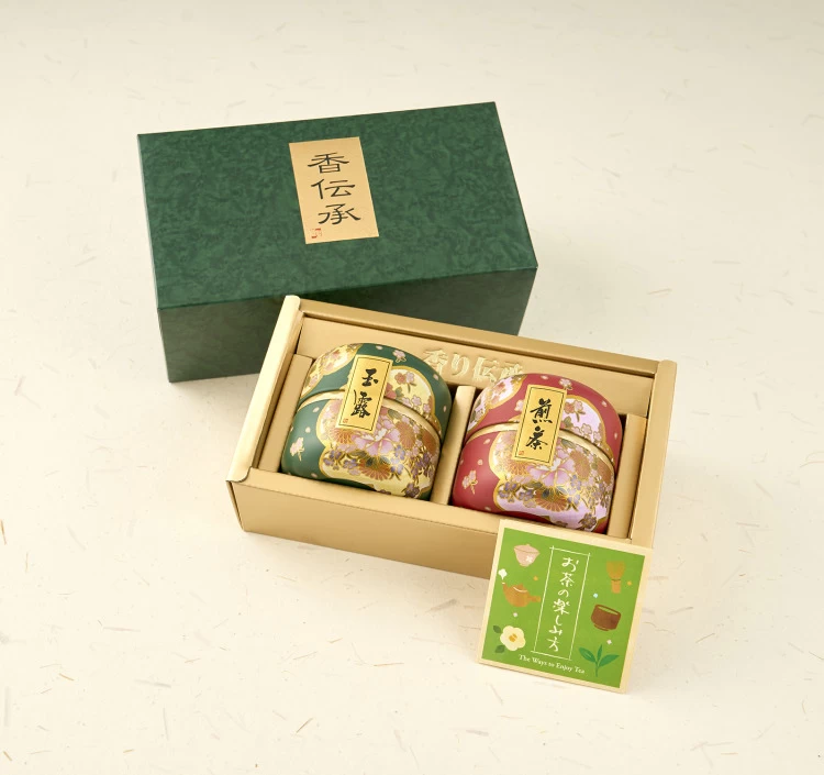 玉露・煎茶ティーバッグギフト（4g×10袋×2缶入）