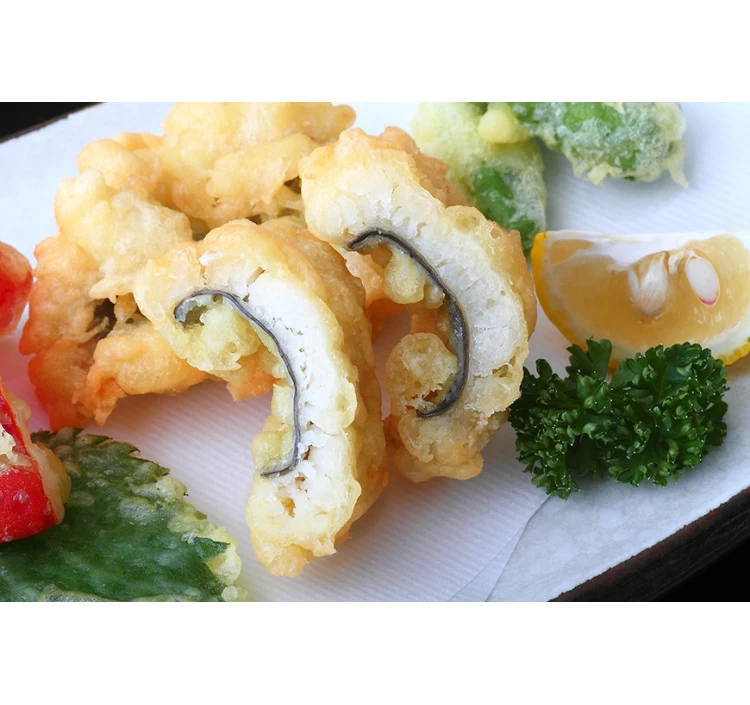 鱧の切身と天ぷらセット