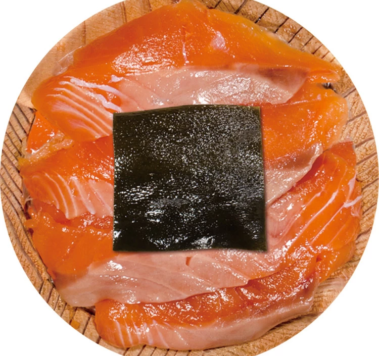 【化粧箱入り半樽（85g）×2個】ふくいサーモンの昆布締め・小鯛の笹漬け