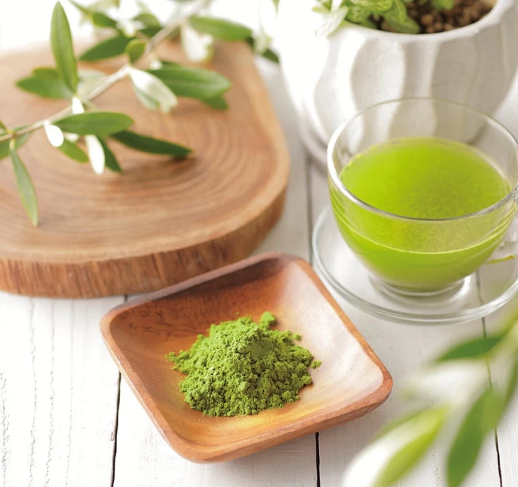 オリーブリーフパウダーの健康緑茶 「オリーブ葉のちから」