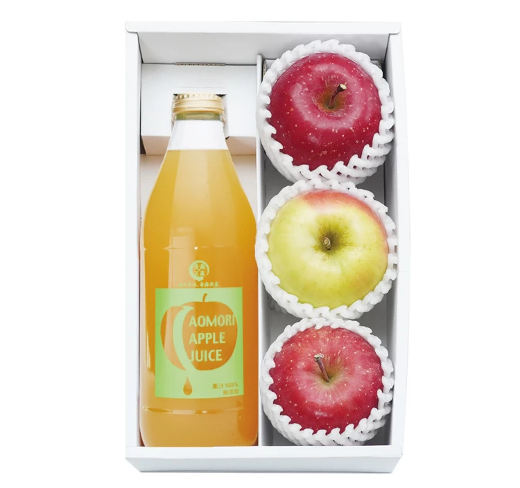 サンふじ・ぐんま名月・りんごジュースセット