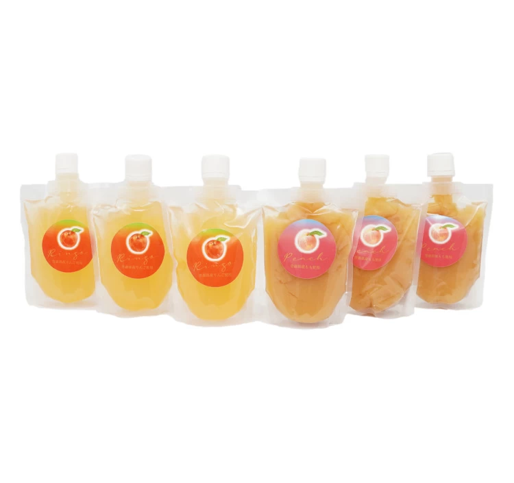 飲むりんごゼリー&飲む桃ゼリー 6個セット
