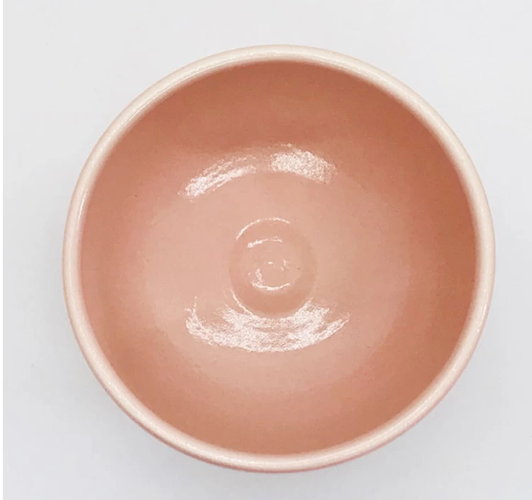 Matsue Chatte（ラテ茶碗単品）：マカロン ピンク（出雲本宮焼 高橋幸治窯）