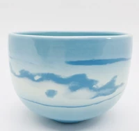 Matsue Chatte（ラテ茶碗単品）：マカロン ブルー（出雲本宮焼 高橋幸治窯） サムネイル