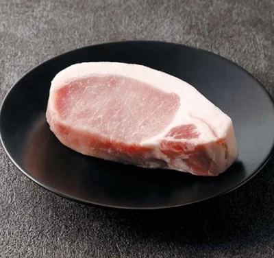 ［20］30日氷温熟成氷室豚ロース肉厚切り（ステーキ、とんかつ用）150g