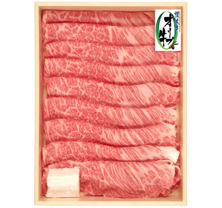 オリーブ牛　肩ロースすき焼き用　450g＞｜牛肉をお取り寄せ・通販するなら【旅色】
