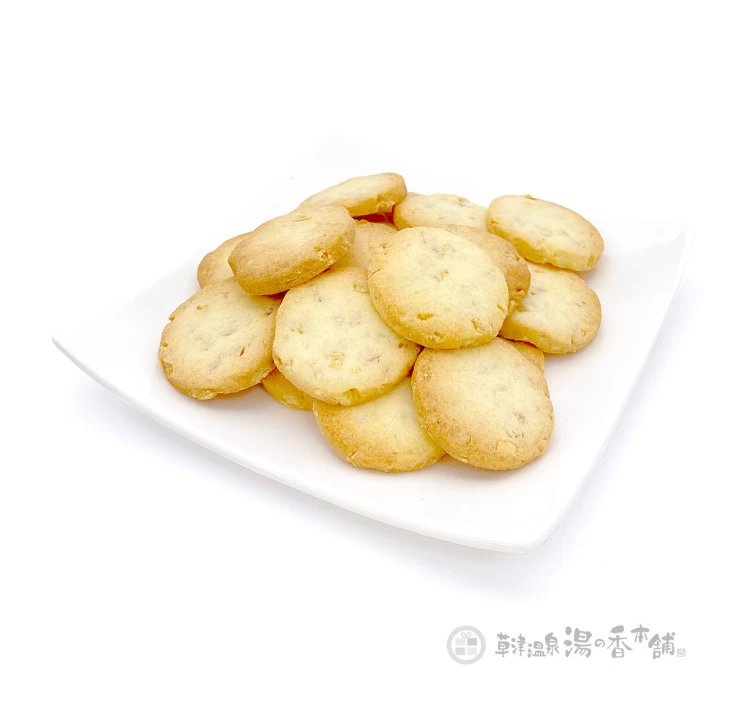 お店で手作り　香ばしい焙煎した　草津温泉クッキー　アーモンド　（群馬県産小麦粉使用）　18枚入