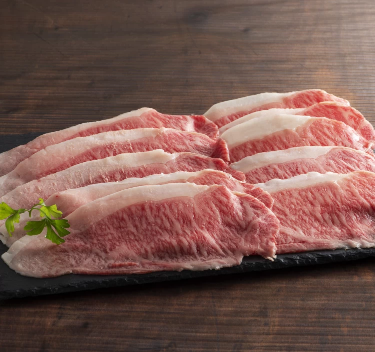 A5-4藤彩牛 ロースすき焼き・しゃぶしゃぶ用 300g【加熱用】