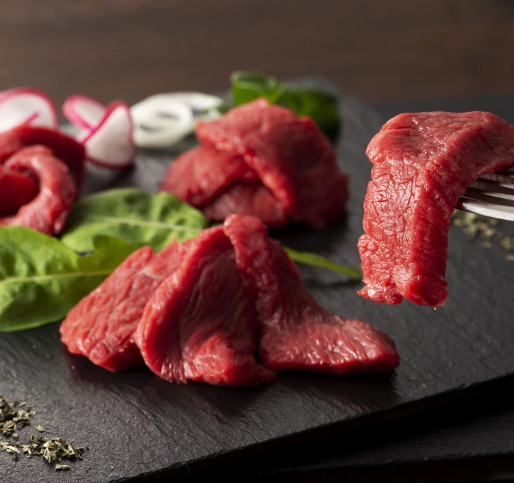【送料無料】ふじ馬刺し赤身4点セット（上赤身・ロース・ランプ・ヒレ 各80g） タレ・生姜付