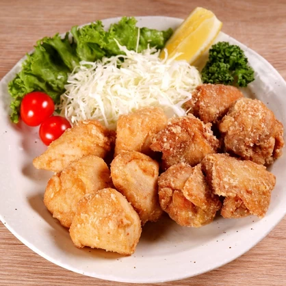 【冷凍・レンジ調理】九州産若鶏のからあげ（モモ肉とムネ肉のミックス・冷凍・揚げ調理済み）500g（約14個入）