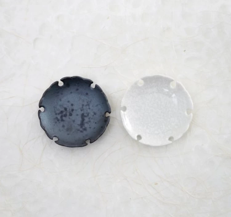 NUOVO　雪輪小皿　nero/neve（豆皿）