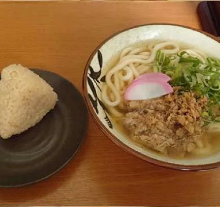 かしわうどん・おにぎりセット(5人前)