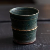 緑釉竹冷酒杯