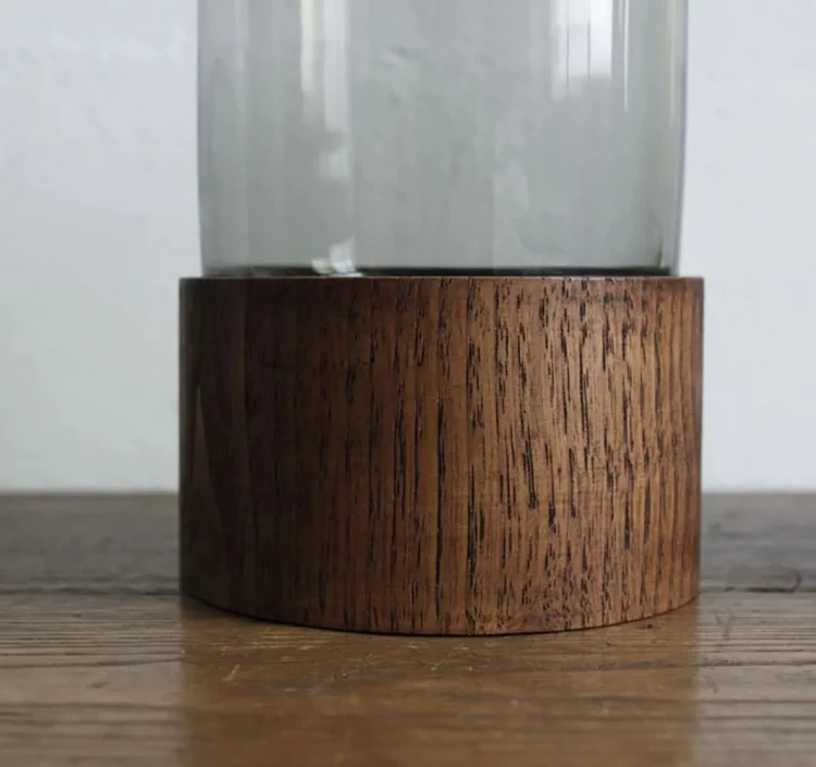 ITAYA SPIRITーガラス＆ウッドフラワーベース