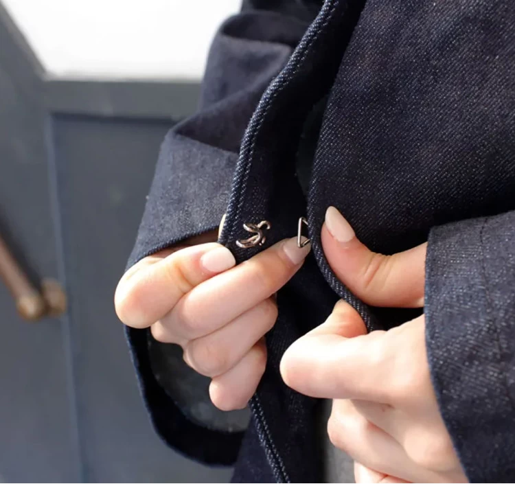 NAKASHI denim hanten jacket (stitch navy)