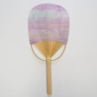 丸亀うちわ　小判型小割（さざなみ）紫 Kowari Koban(Oval)shaped “Sazanami” Purple サムネイル