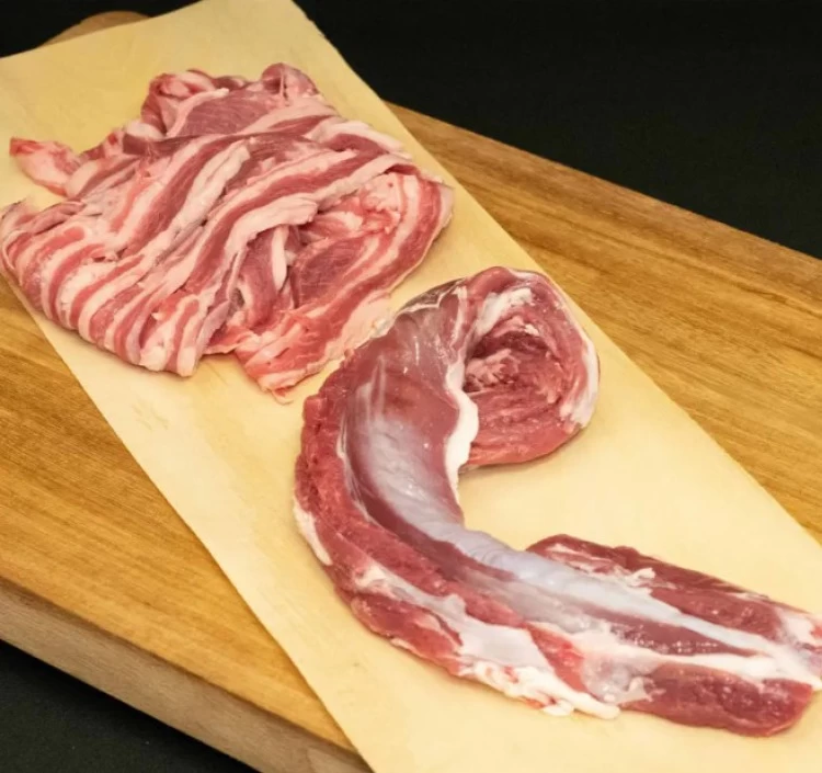 【希少部位！冷蔵発送】羽黒緬羊ヒレ（200ｇ前後）と焼肉用300ｇのセット