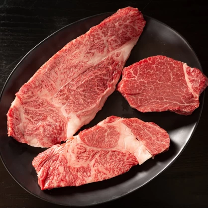 「肉の芸術品」3種のステーキ極みセット　山形牛