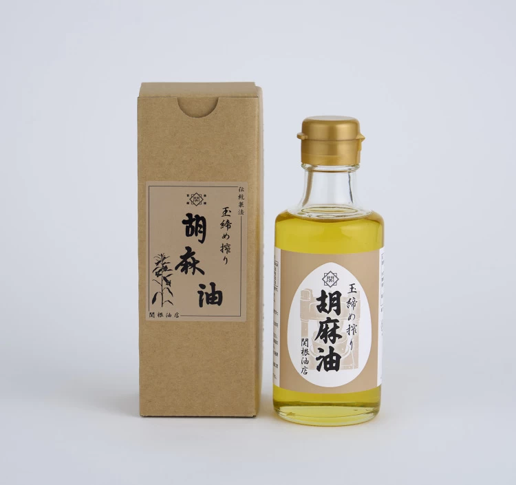 玉締め搾り胡麻油 卓上ビン
