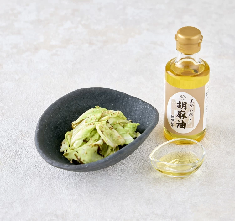玉締め搾り胡麻油 卓上ビン