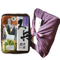 【冷蔵】日本酒と漬物3種詰め合わせ 福（ふく）【竹籠＆風呂敷包】 サムネイル