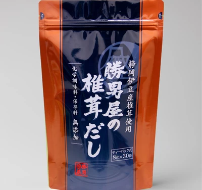 【深いコク】伊豆産乾椎茸使用　勝男屋の椎茸だし３０袋入