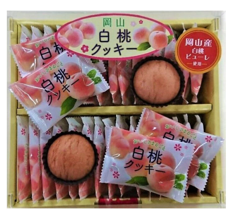 岡山白桃クッキー(大)30枚入