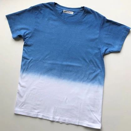 あまべ藍Tシャツ（グラデーションｘホワイト）