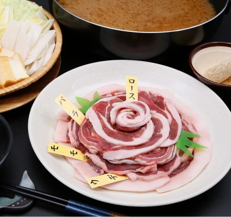 鳥取県産天然猪【焼肉・鍋用】ミックススライス　500g×4 計2㎏