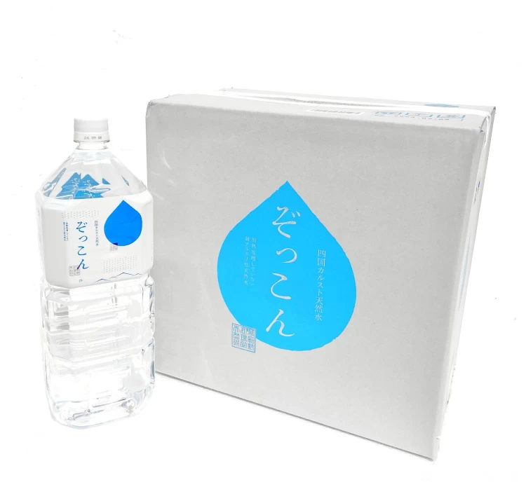  四国カルスト天然水　ぞっこん　2L 1ケース(6本入り)