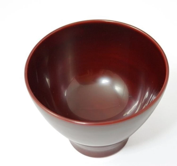 すぎ椀(小)溜 SUGIWAN Small Tame, red bean color