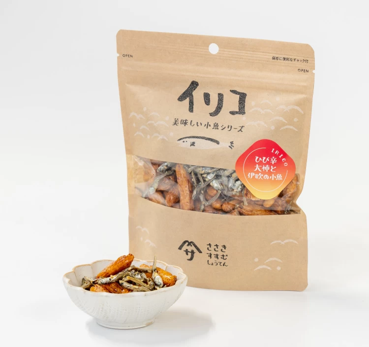 ひび辛大柿と伊吹の小魚　100ｇ