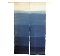 藍染麻暖簾(グラデーション・86×120cm) サムネイル