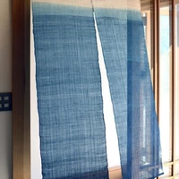 藍染麻暖簾(グラデーション・86×120cm) サムネイル