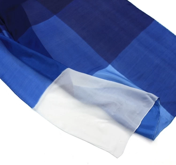 藍染シルクスカーフ