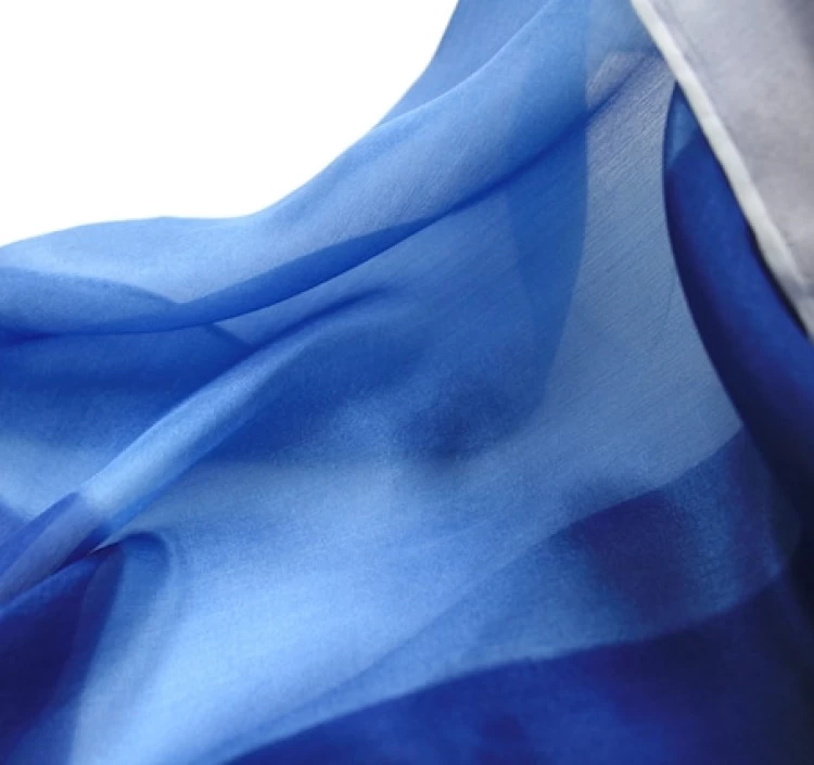藍染シルクスカーフ
