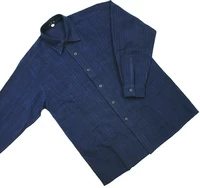 藍染綿紬紳士シャツ(シャツカラー) サムネイル