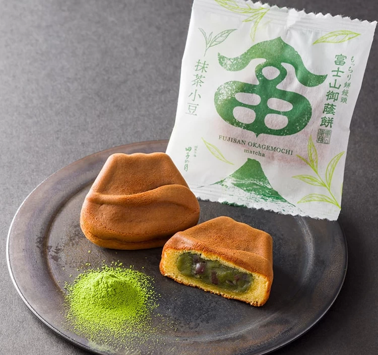 富士山御蔭餅＆富士山御蔭餅(抹茶小豆)6個入り