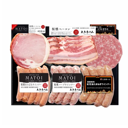 MATOI　国産豚肉桜燻ハム 6 品詰合せ　AG-50
