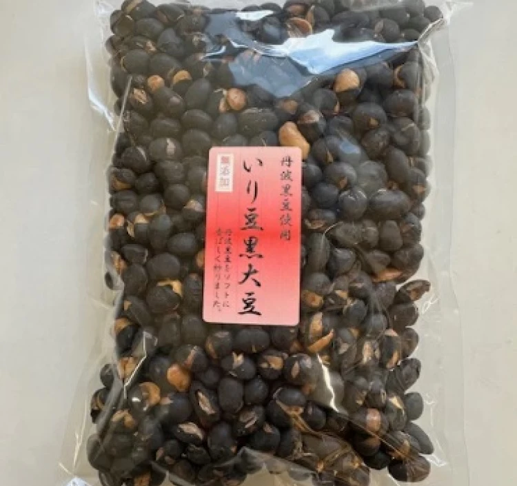 豆菓子 丹波黒豆 いり豆 大袋 300g チャック袋タイプ