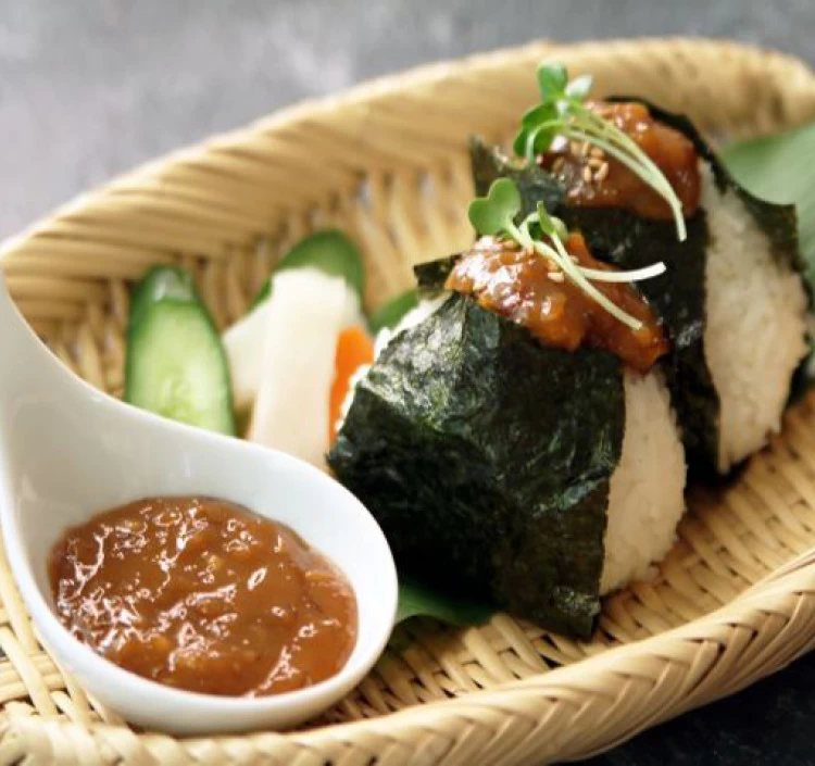 西郷どんのおにぎりにつける生姜みそ