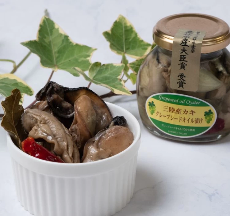 【冷凍】牡蠣のグレープシードオイル漬け 100g