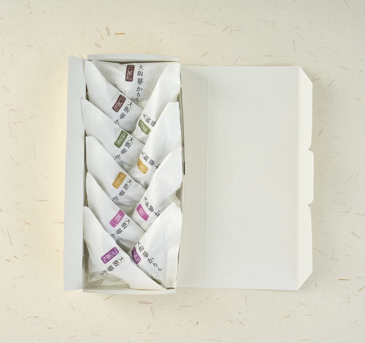 大阪華かりん5種ミックス(こしあん・抹茶・桃・粒・スイポ) 10個入